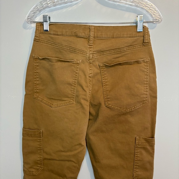 Banana Republic Women’s Deep Khaki Patch Pocket Size 29/8 High Rise Slim Fit EUC - Picture 6 of 16